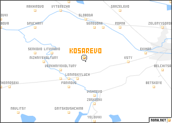 map of Kosarëvo