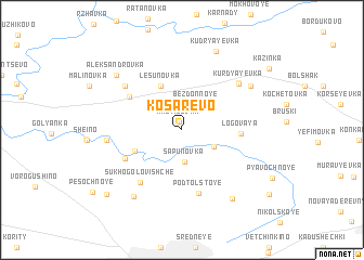 map of Kosarëvo