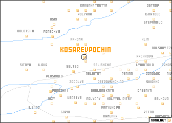map of Kosarëv Pochin