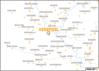 map of Kosari-gol