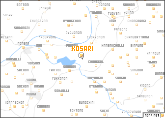 map of Kŏsa-ri