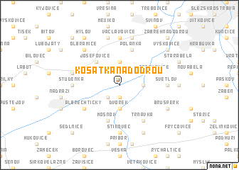 map of Košatka nad Odrou