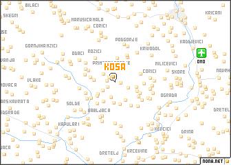 map of Kosa