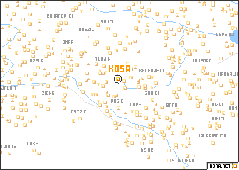 map of Kosa