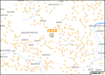 map of Kosa