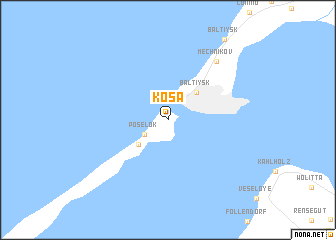 map of Kosa