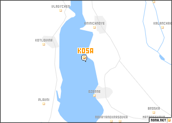 map of Kosa