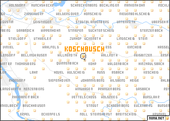 map of Köschbusch