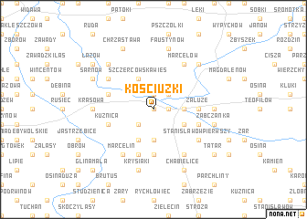 map of Kościuzki