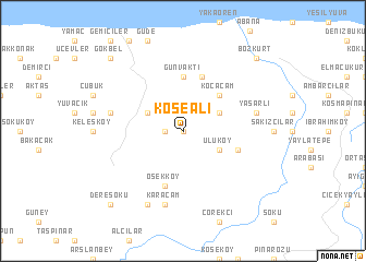 map of Köseali