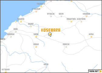 map of Kosebara