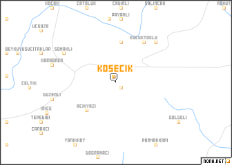 map of Kösecik