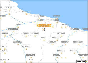 map of Kösedağ