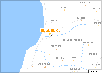 map of Kösedere