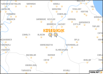 map of Kösedik