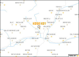 map of Köseköy