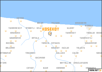 map of Köseköy