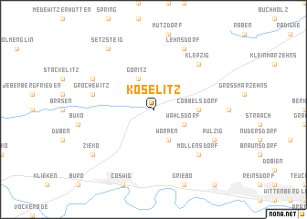 map of Köselitz