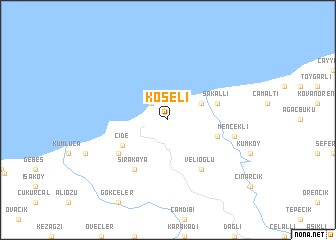 map of Köseli