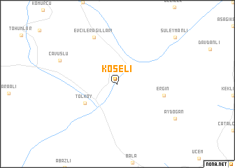 map of Köseli