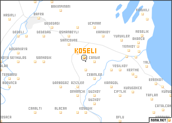 map of Köseli