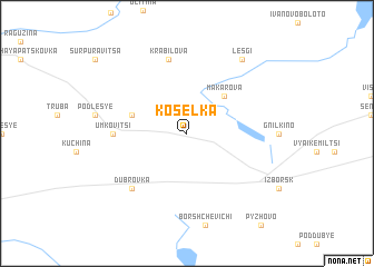 map of Kosel\