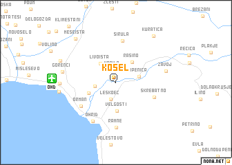 map of Kosel