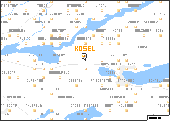 map of Kosel
