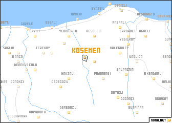 map of Kösemen