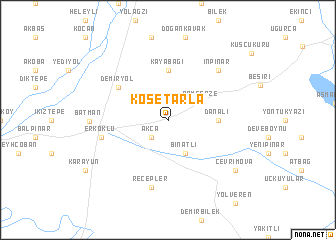 map of Köşetarla