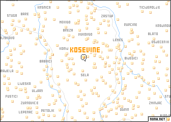 map of Koševine