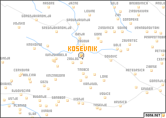 map of Koševnik