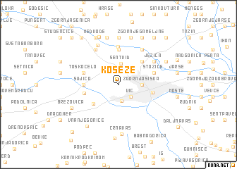 map of Koseze