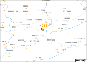 map of Kose