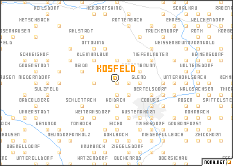 map of Kösfeld