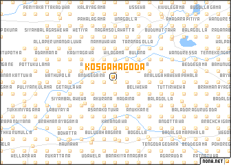 map of Kosgahagoda