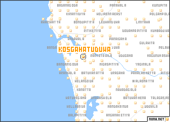 map of Kosgahatuduwa