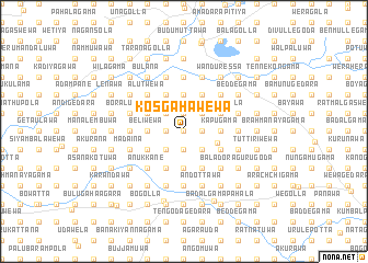 map of Kosgahawewa