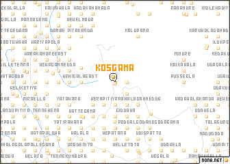 map of Kosgama