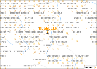 map of Kosgolla