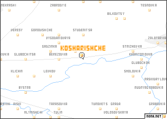 map of Kosharishche