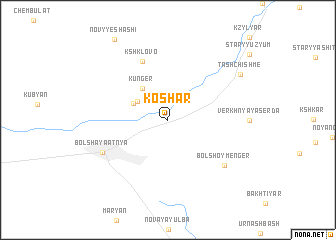 map of Koshar