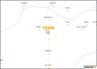 map of Kosha