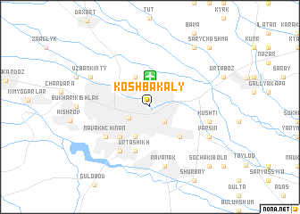 map of Koshbakaly