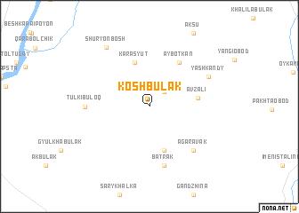 map of Kosh-Bulak