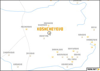 map of Koshcheyevo