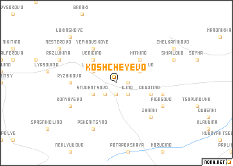 map of Koshcheyevo