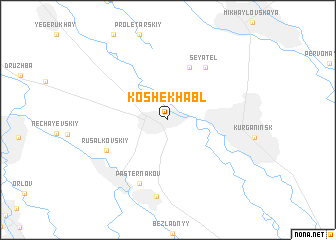 map of Koshekhabl\