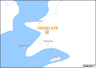 map of Koshelëva