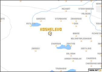 map of Koshelëvo